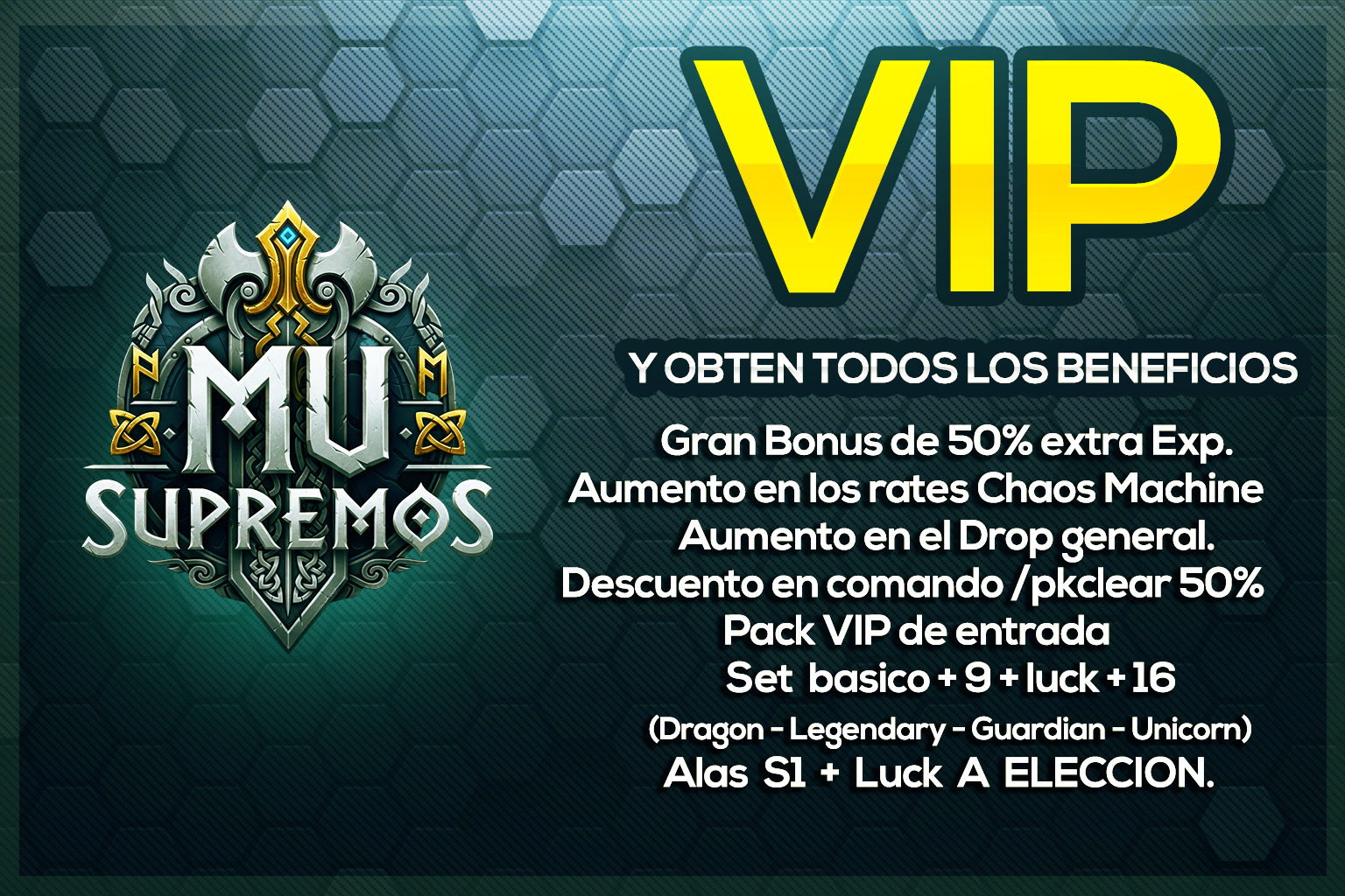 HAZTE VIP EN MU SUPREMOS